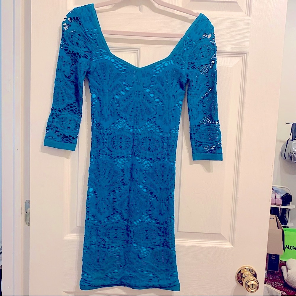 Free People Bodycon Dress with crochet